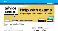 Desktop Screenshot of imperialcollegeunion.org